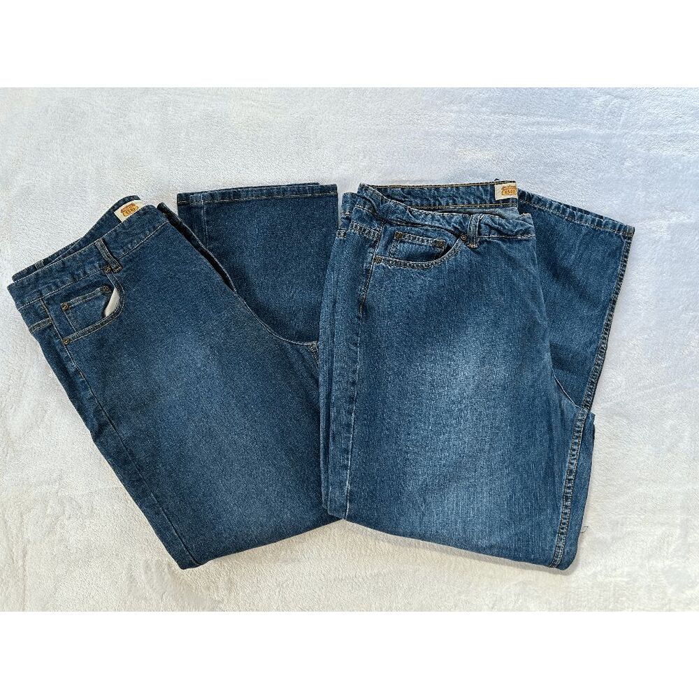Men's Route 66 Denim Jeans Lot of Two Size 22A or 42 X 30 Classic Fit Casual